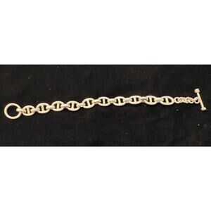 29.4g Thick Sterling Silver Divided-Link Bracelet